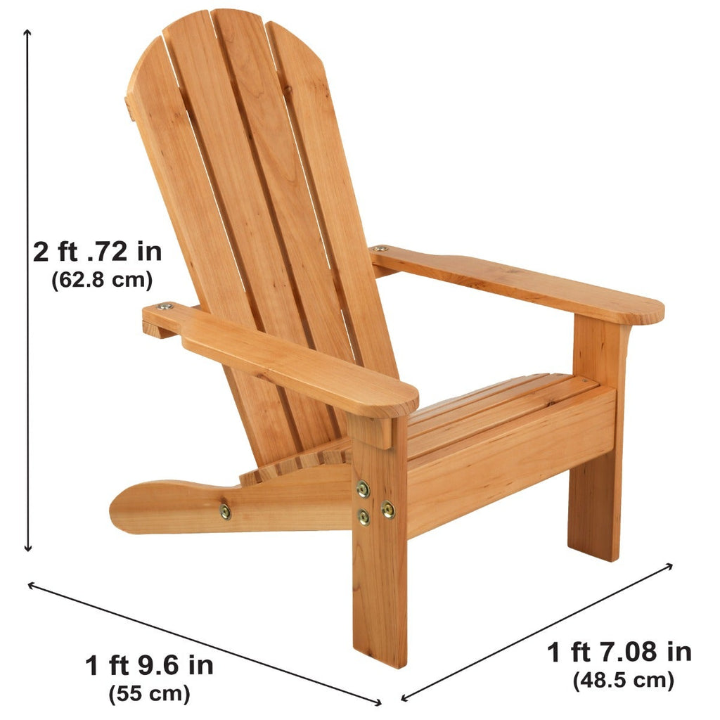 Kids Adirondack Outdoor Chair with Umbrella - Honey