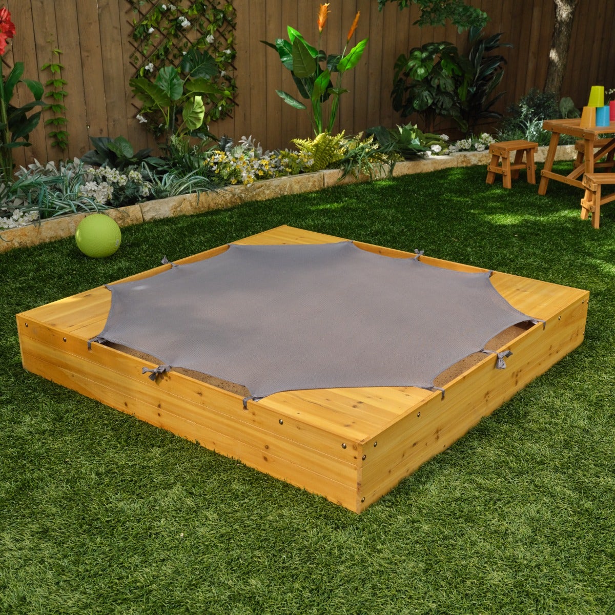 Kids Outdoor Sandbox - Honey