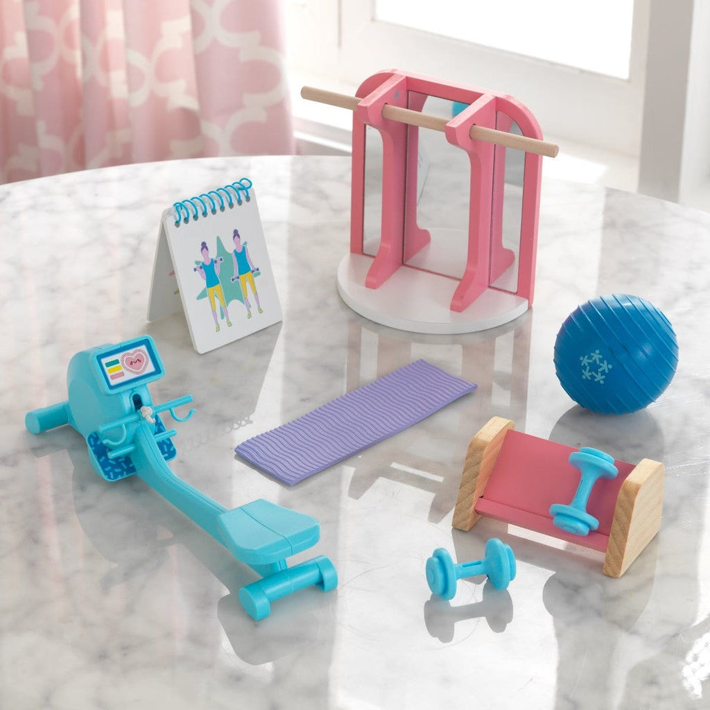 Miniature Dollhouse Gym Accessory Set