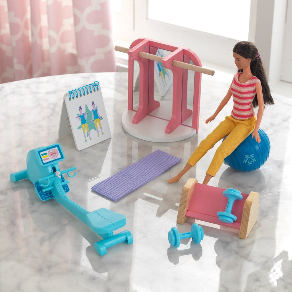 Miniature Dollhouse Gym Accessory Set