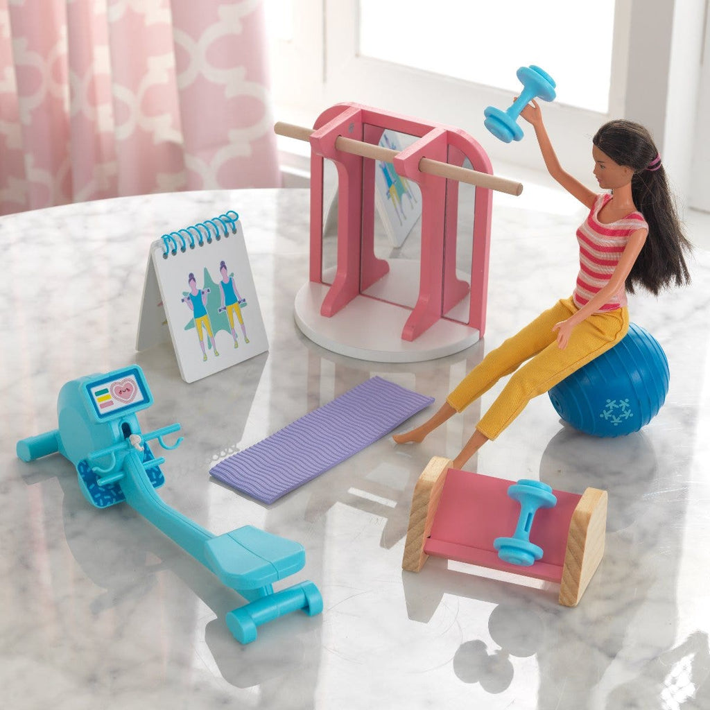 Miniature Dollhouse Gym Accessory Set