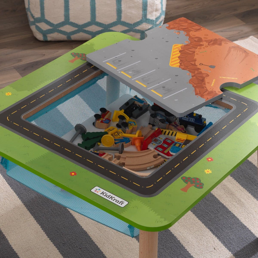 Kids Train Play Table and Set with Storage