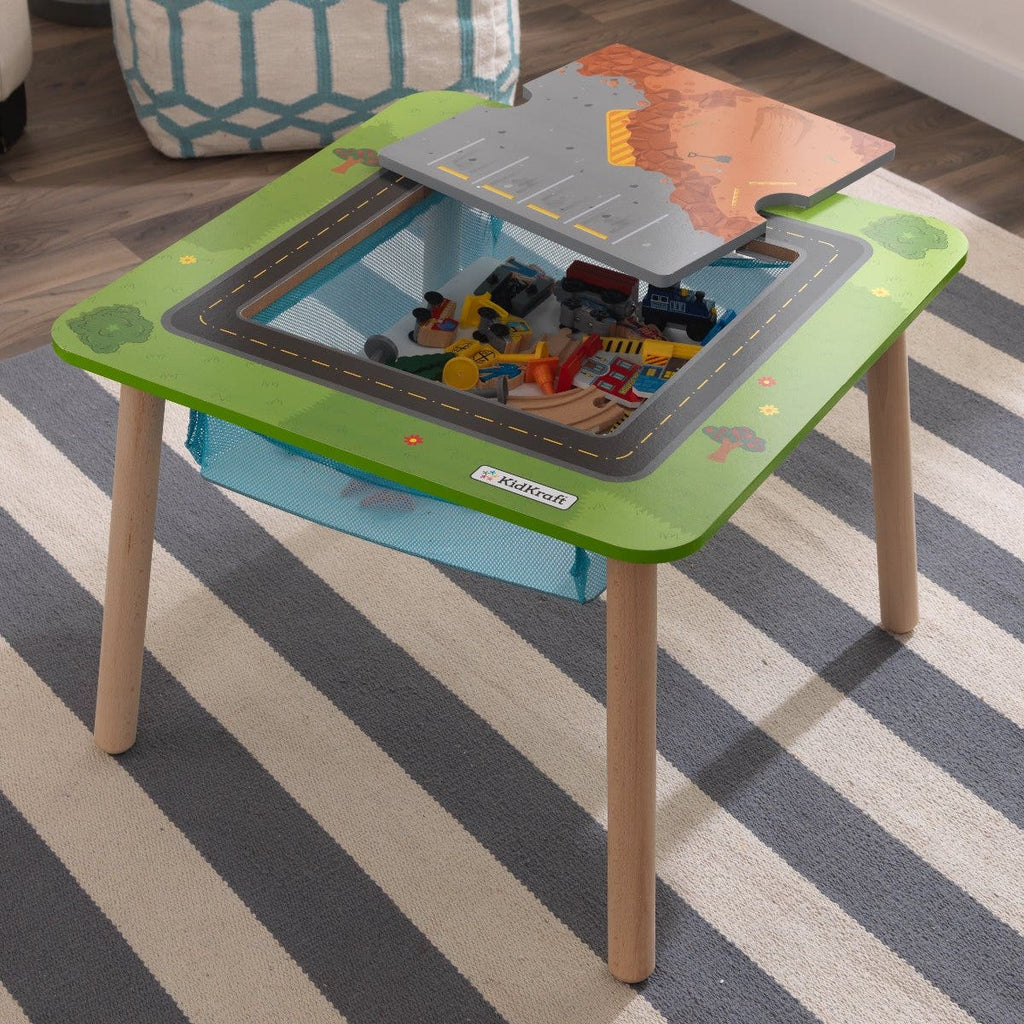 Kids Train Play Table and Set with Storage