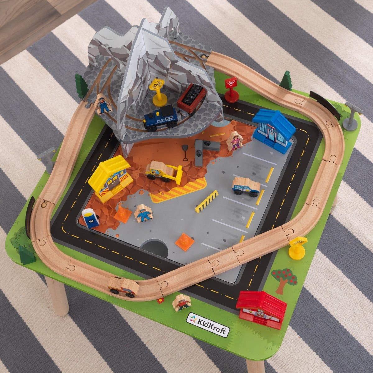 Kids Train Play Table and Set with Storage