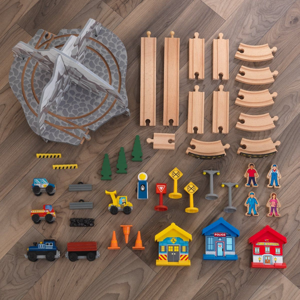 Kids Train Play Table and Set with Storage