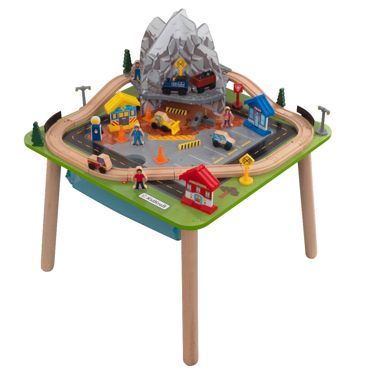 Kids Train Play Table and Set with Storage