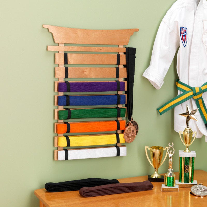 Martial Arts Belt Display Rack