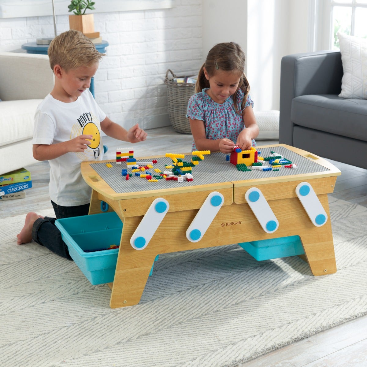 Kids Building and Activity Table with Storage
