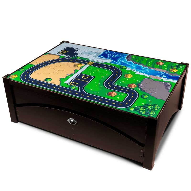 Kids Train Play Table and Set with Storage and Magnetic Details