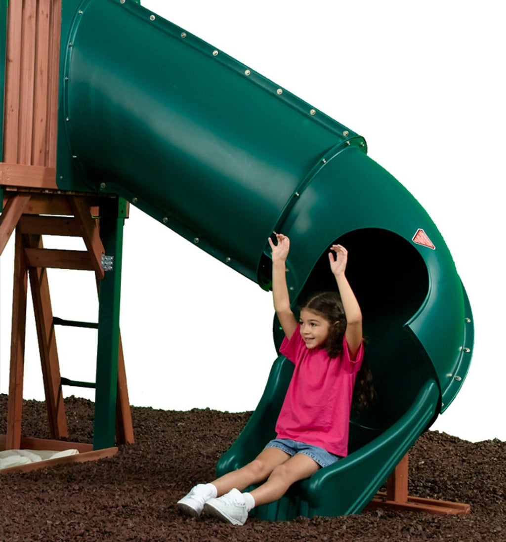 Spiral Tube Slide - 4 ft. - Green