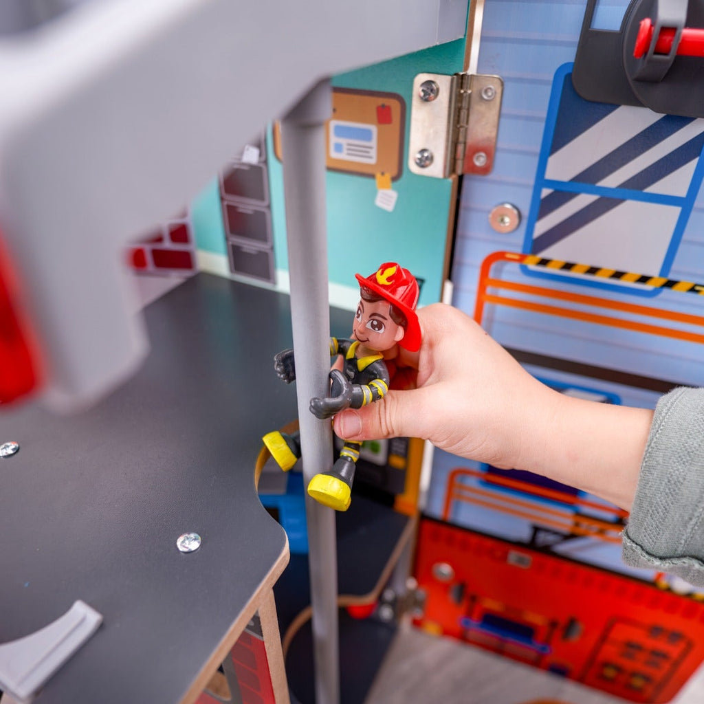 Transforming Fire Truck Toy Play Set with Lights and Sounds
