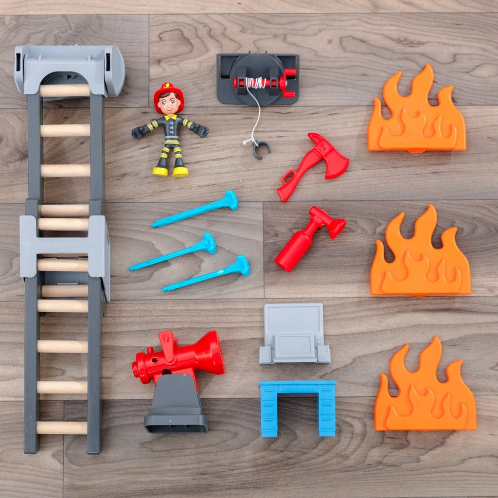 Transforming Fire Truck Toy Play Set with Lights and Sounds