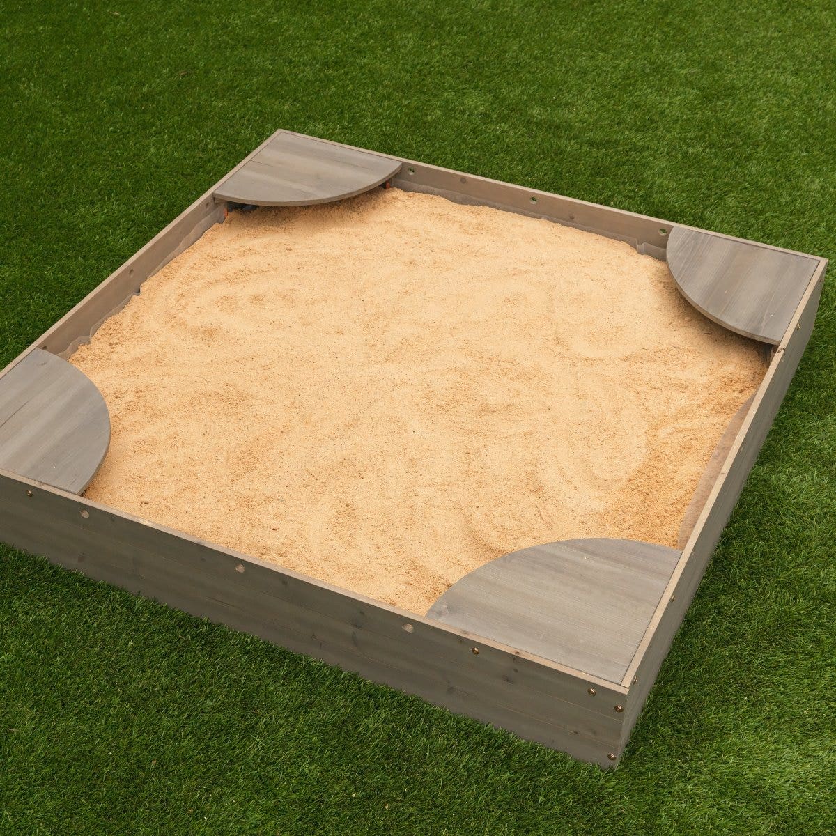 Kids Outdoor Sandbox - Gray