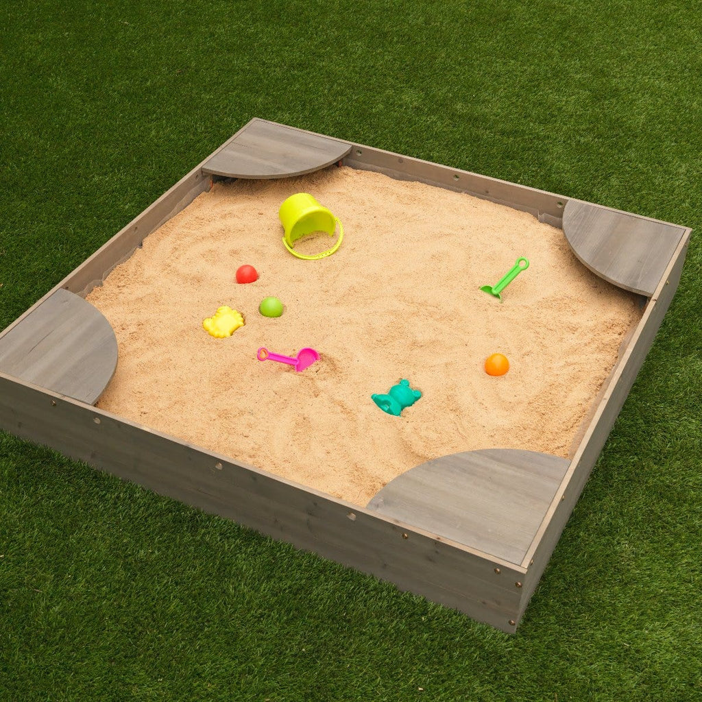 Kids Outdoor Sandbox - Gray