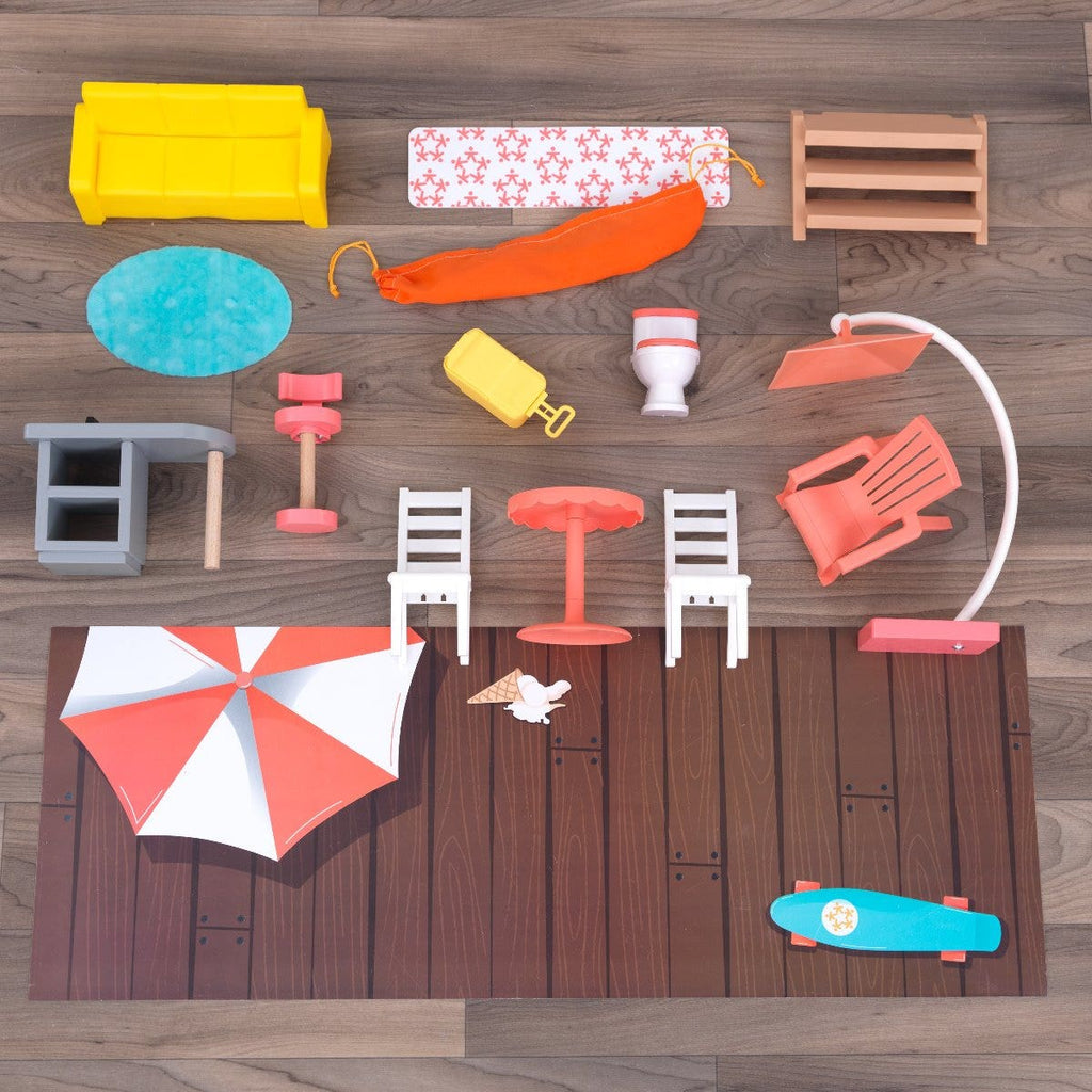 Dollhouse with Umbrella