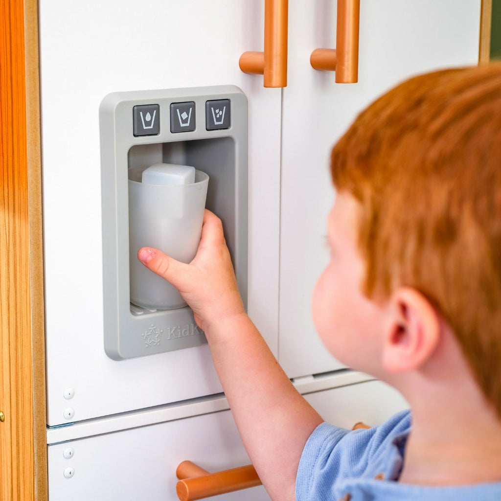 Kids Pretend Play Kitchen with Lights and Sounds and Chalkboard