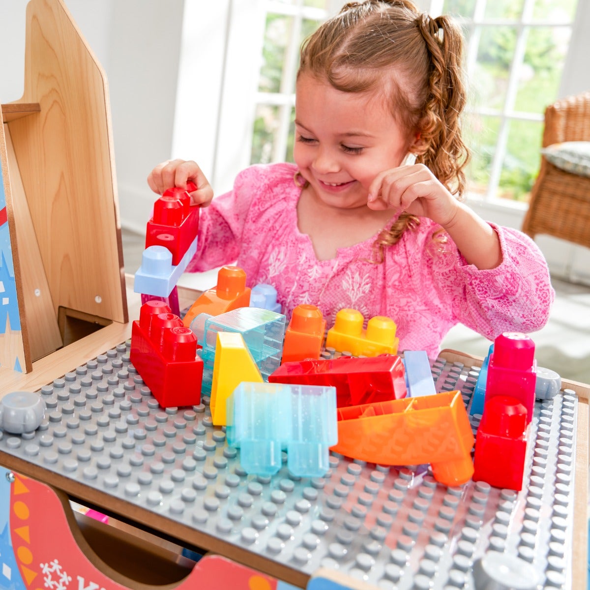 Kids Building and Activity Table with Storage
