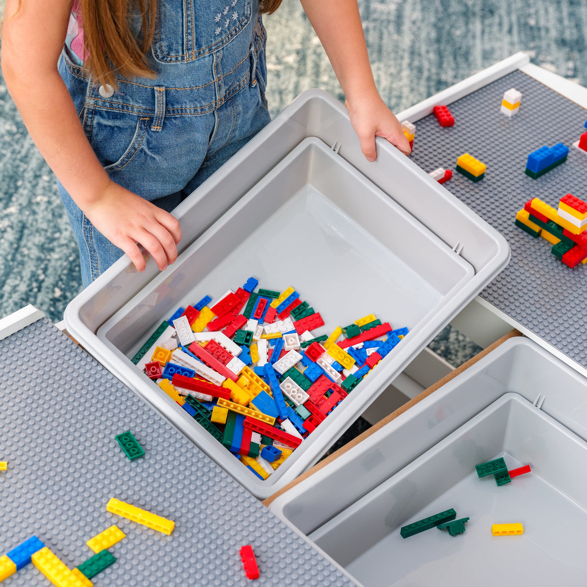 Kids Building and Activity Table with Storage