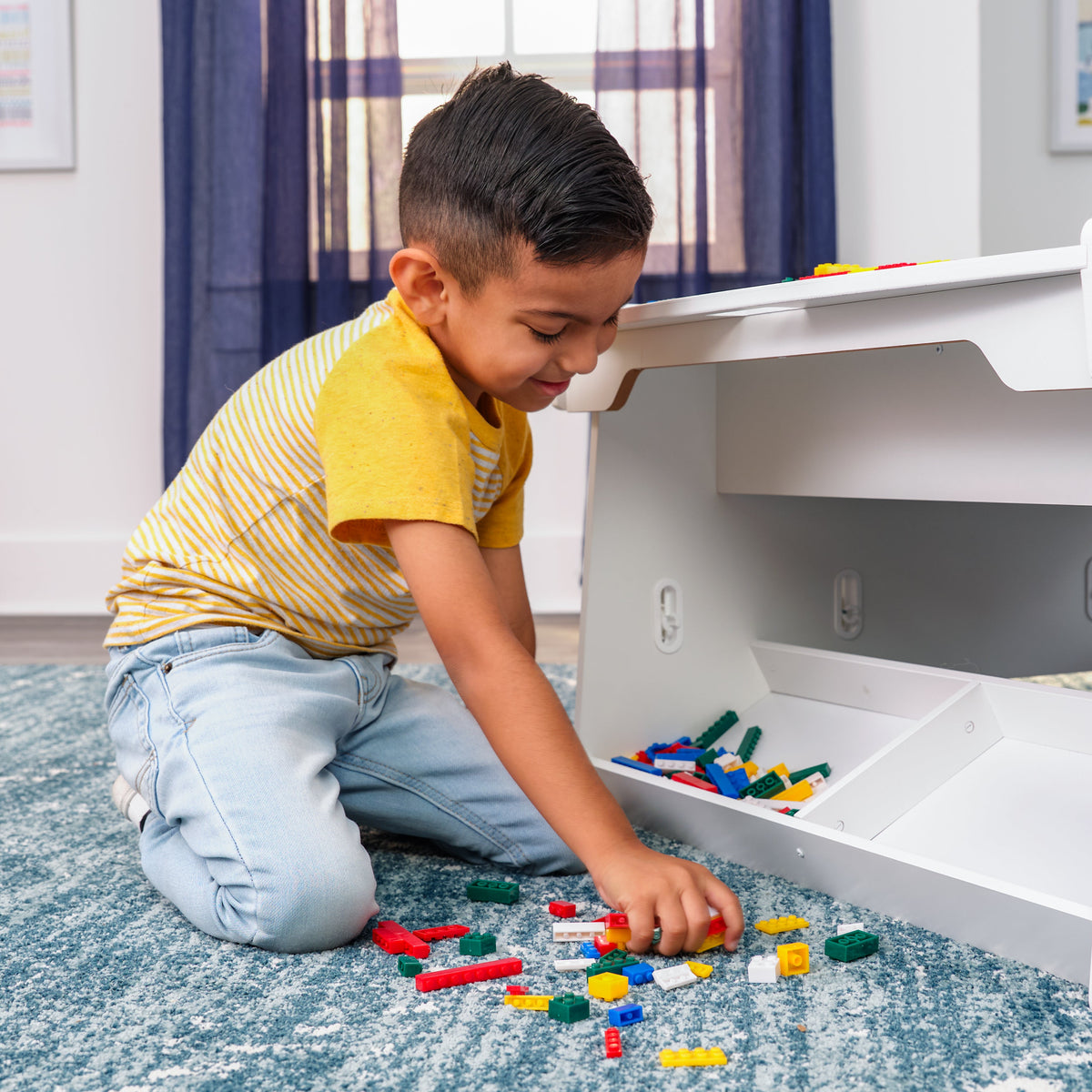Kids Building and Activity Table with Storage