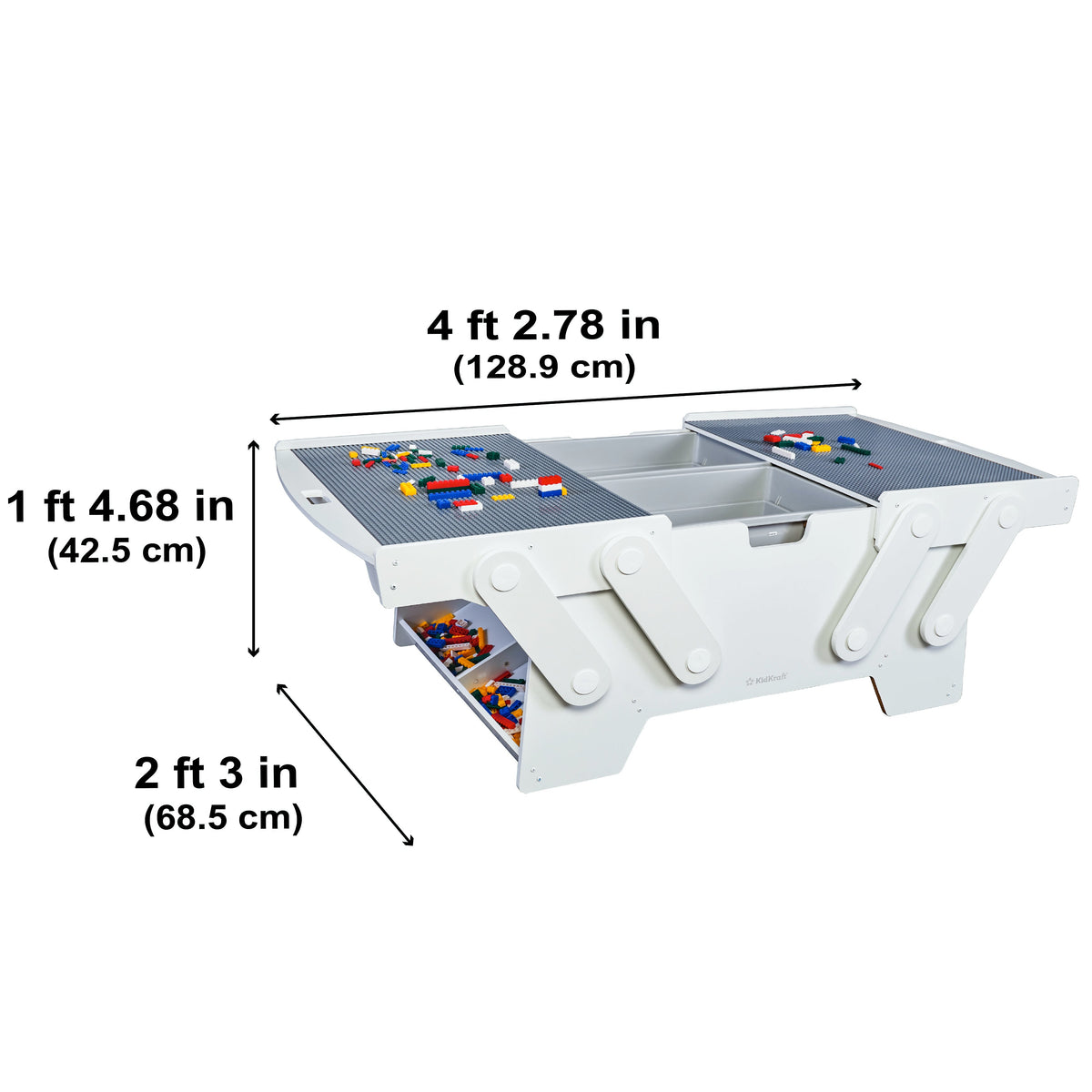 Kids Building and Activity Table with Storage