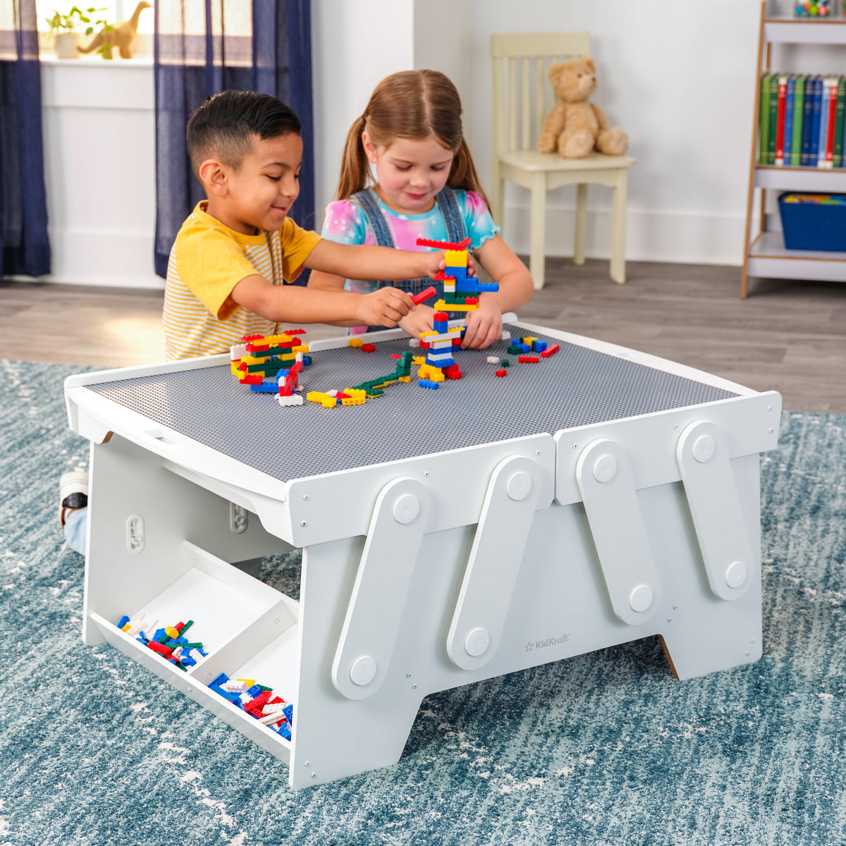 Kids Building and Activity Table with Storage