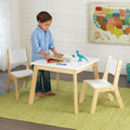 Kids Table and Chair Set with Two Chairs - White