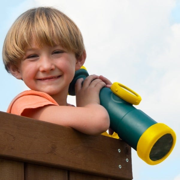 Playset Telescope with Working Compass - Green