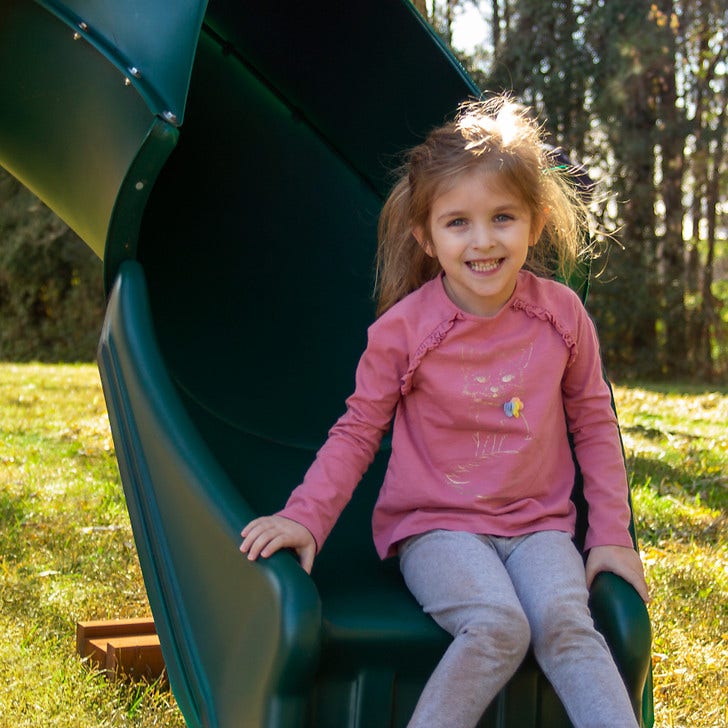 Spiral Tube Slide - 4 ft. - Green