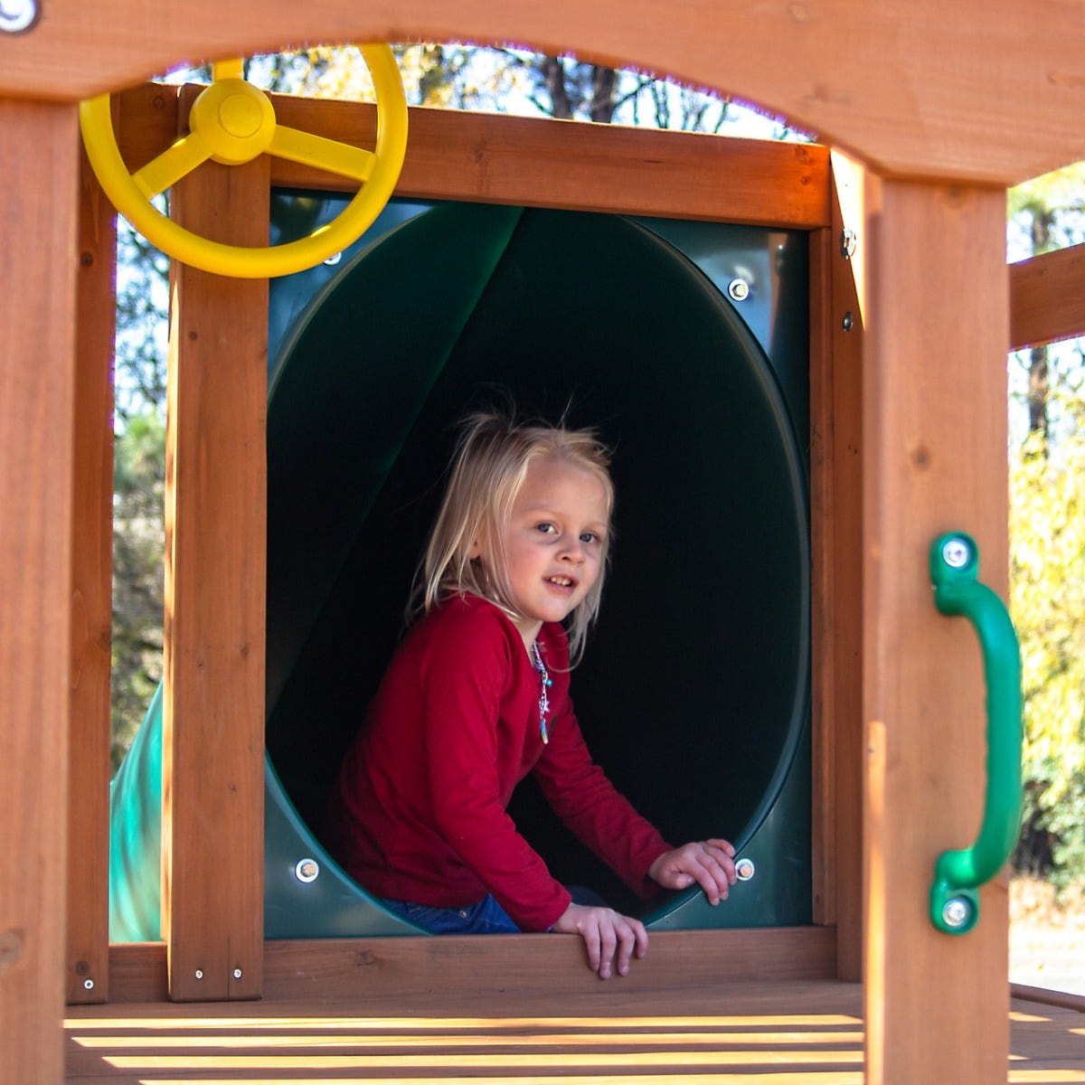 Spiral Tube Slide - 4 ft. - Green