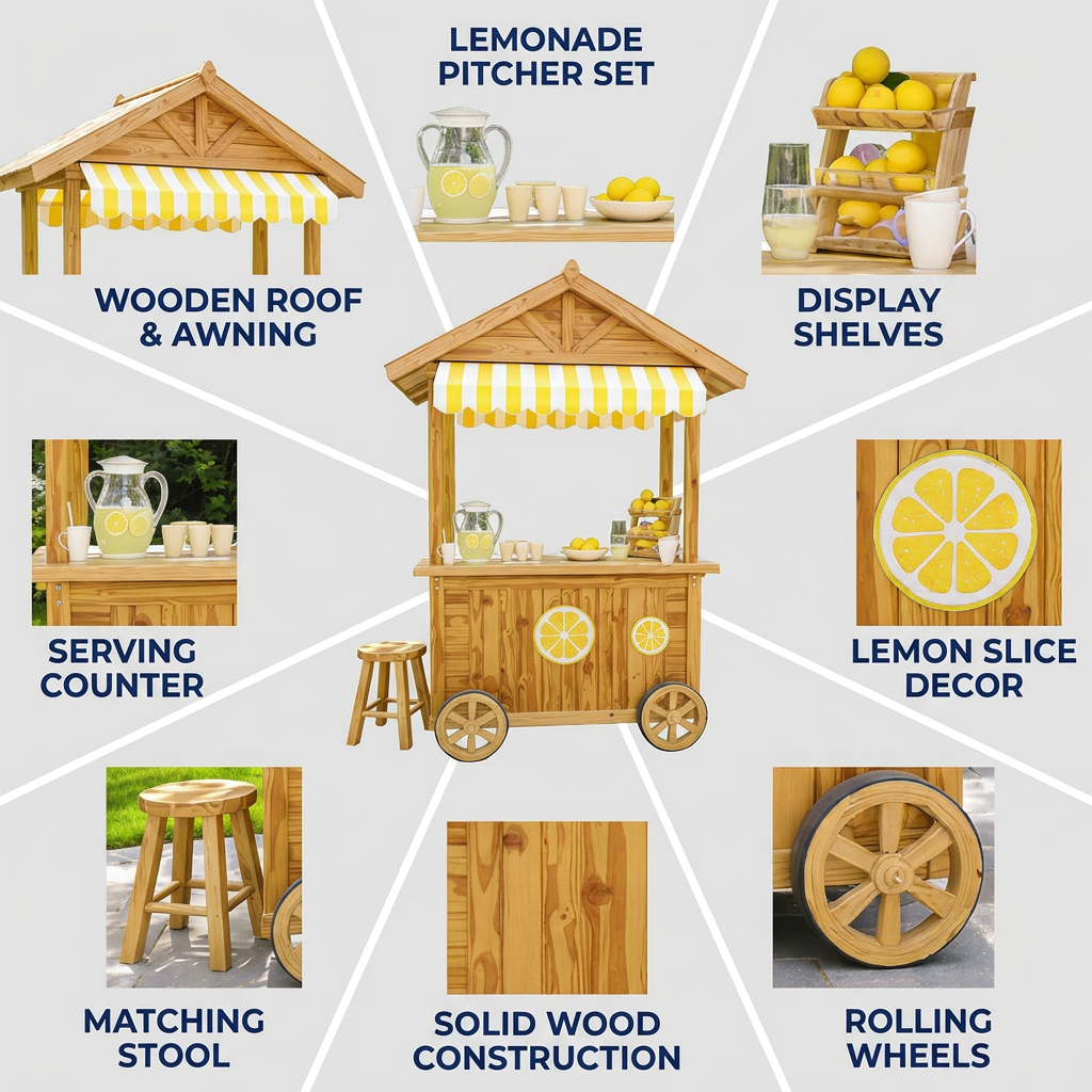 Lemonade Stand Garden Playhouse for Kids