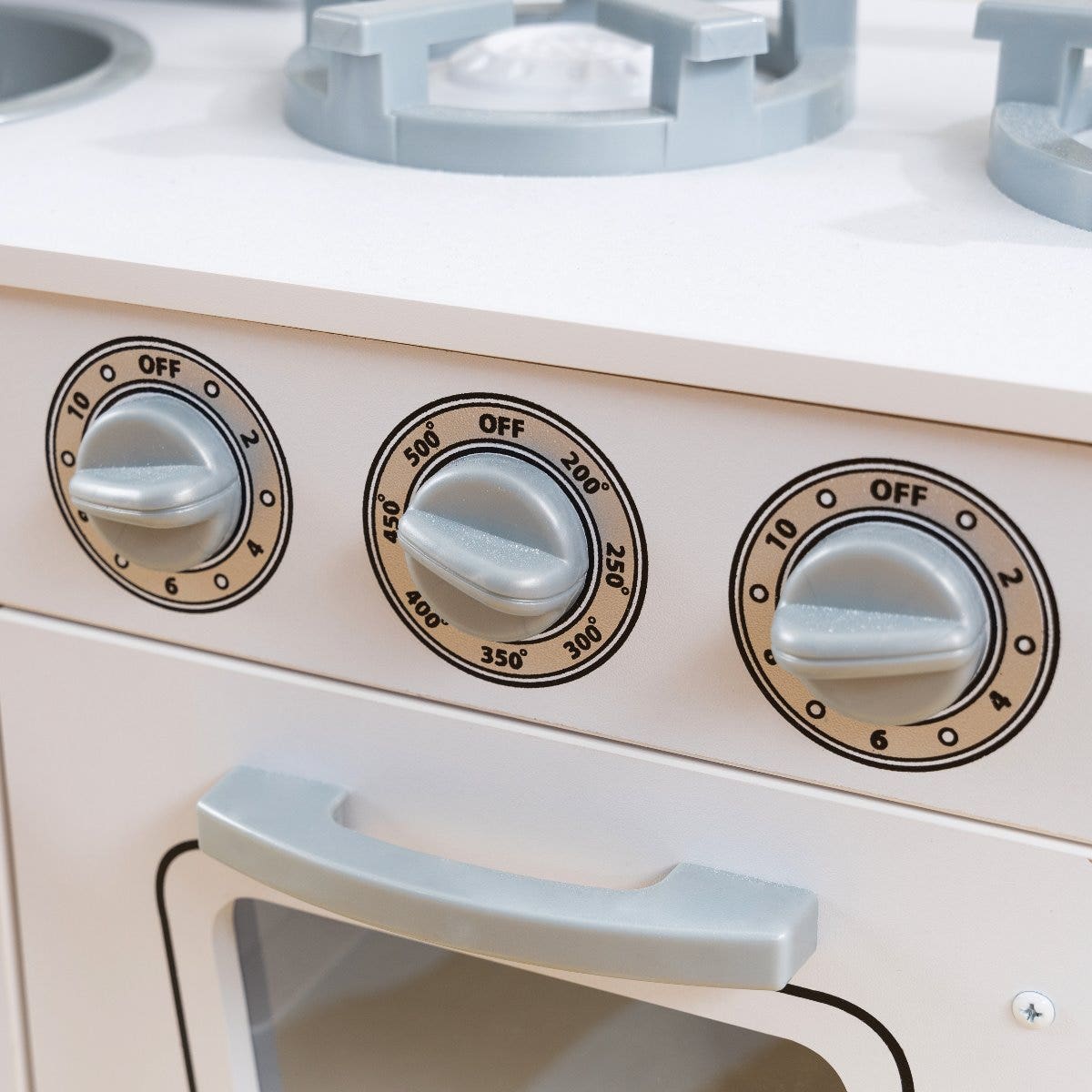 Kids Pretend Play Kitchen with Storage - White