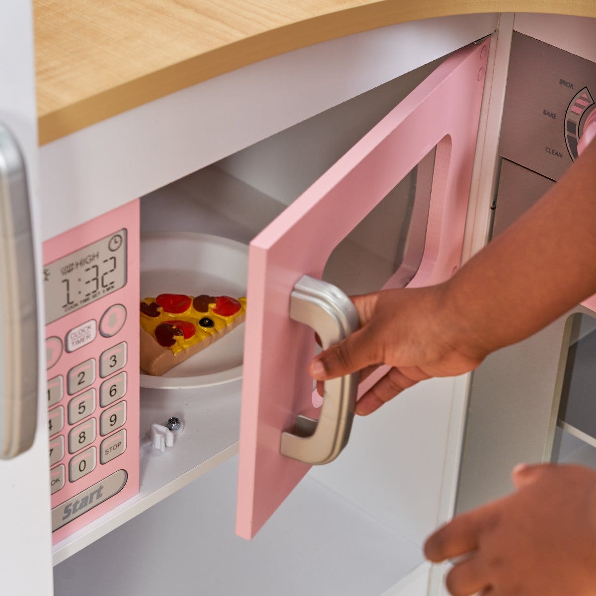 Corner Play Kitchen with Chalkboard and Storage