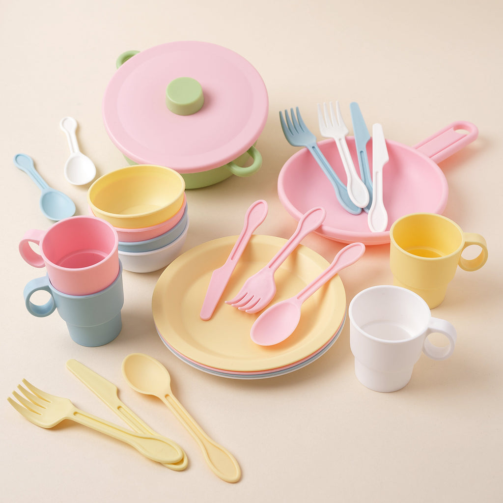 27 Piece Pastel Cookware Set