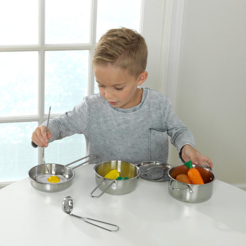 Deluxe Cookware Set with Food
