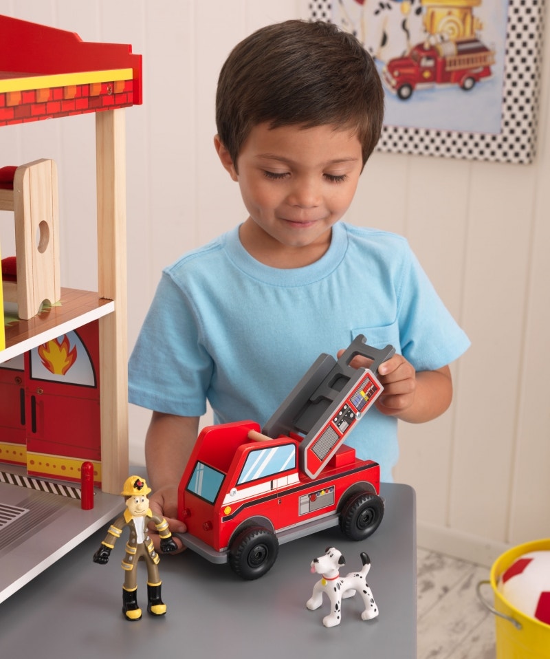 Kids Fire Station Play Set