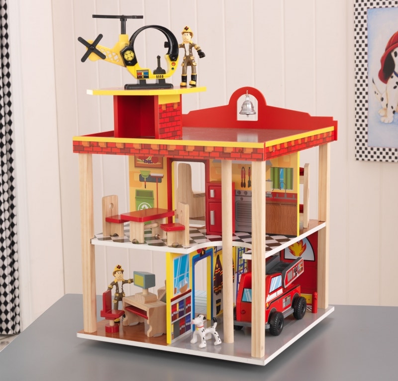 Kids Fire Station Play Set