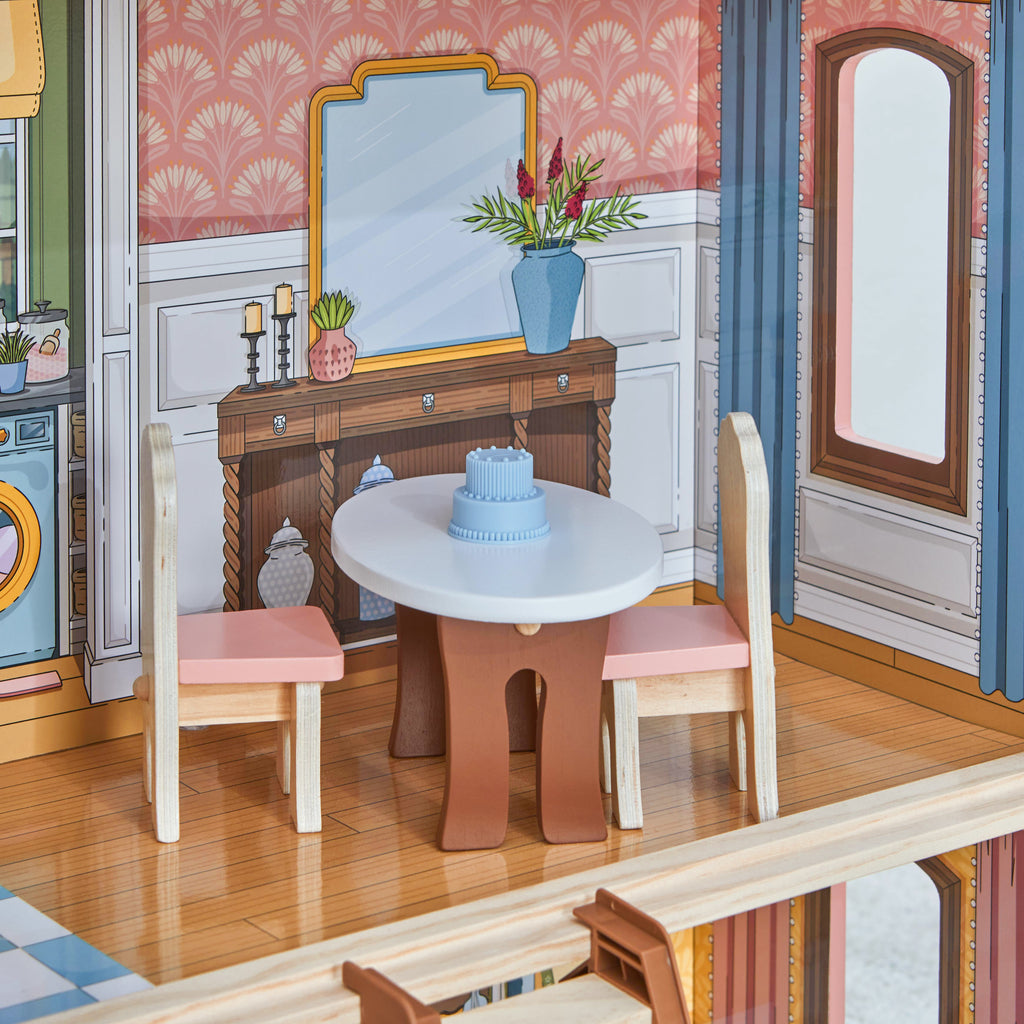 Wooden Dollhouse for Kids