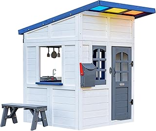 Wooden Playhouse for Kids - White