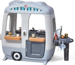 Kids Climber and Activity Playset with Play Kitchen and Doorbell