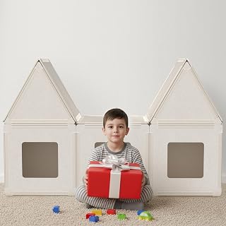 20-Piece Magnetic Fort Building Kit for Kids