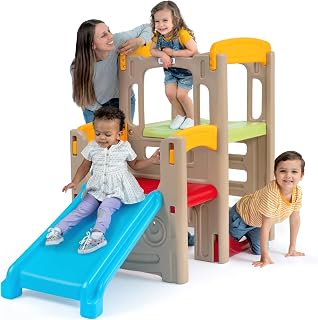 Kids Climber and Activity Playset with Slide