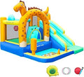 Inflatable Bounce House with Slide, Ball Pit and Tunnel