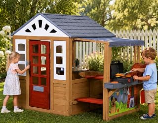 Wooden Outdoor Playhouse for Kids