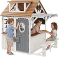 Wooden Outdoor Playhouse for Kids