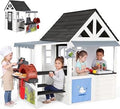 Wooden Outdoor Playhouse for Kids - Black