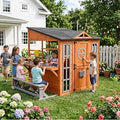 Wooden Outdoor Playhouse for Kids