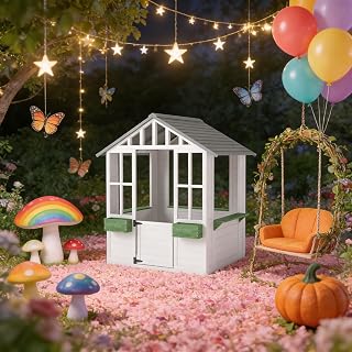 Wooden Outdoor Playhouse for Kids