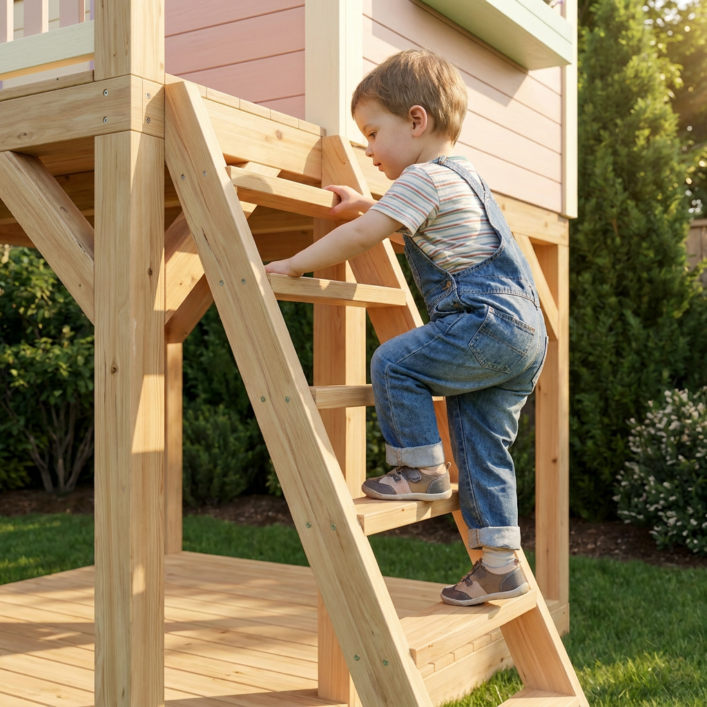 Garden Hideaway Playhouse with Spiral Slide