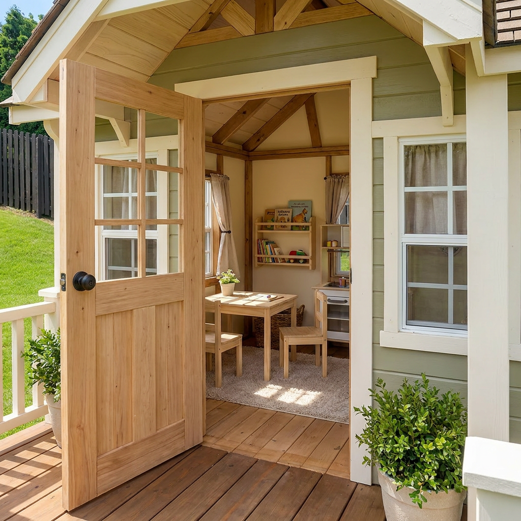 Garden Cottage Playhouse with Front Porch