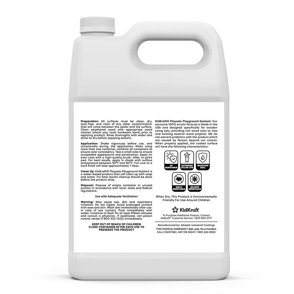 Outdoor Playset Wood Stain and Sealant, 1 Gallon - Black